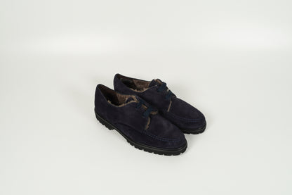 Chaussure basse doublée bleu