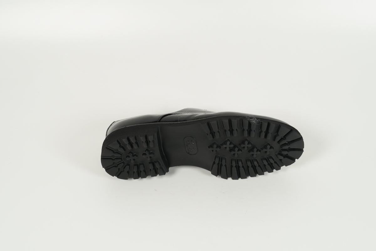Schnürschuh gefüttert Schwarz