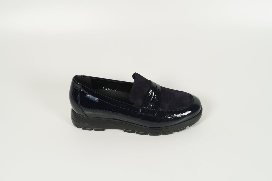 Moccasin Blau