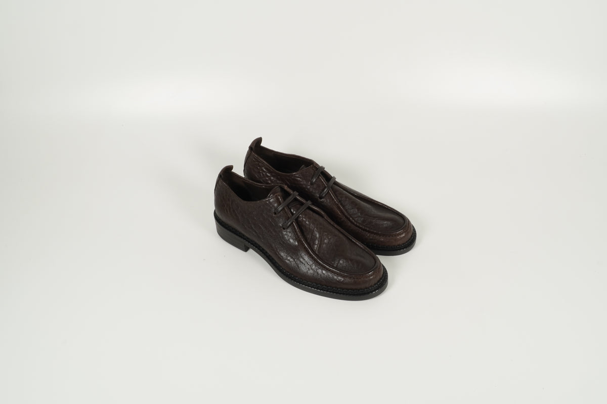 Schnürschuh Braun