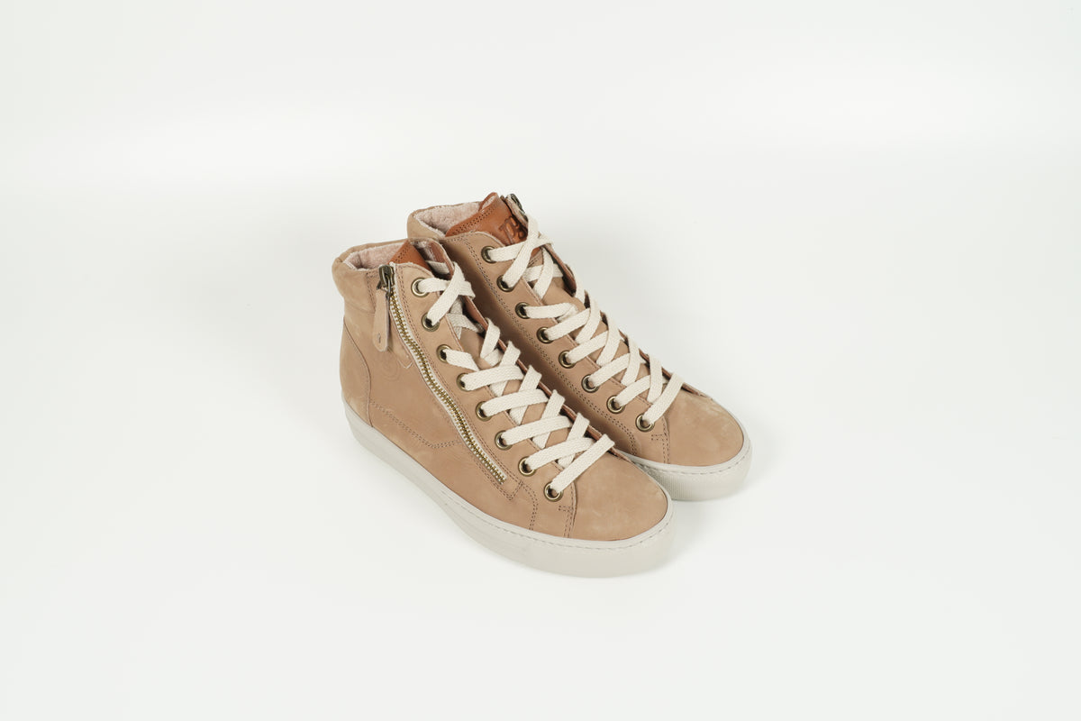 Schnürschuh Beige