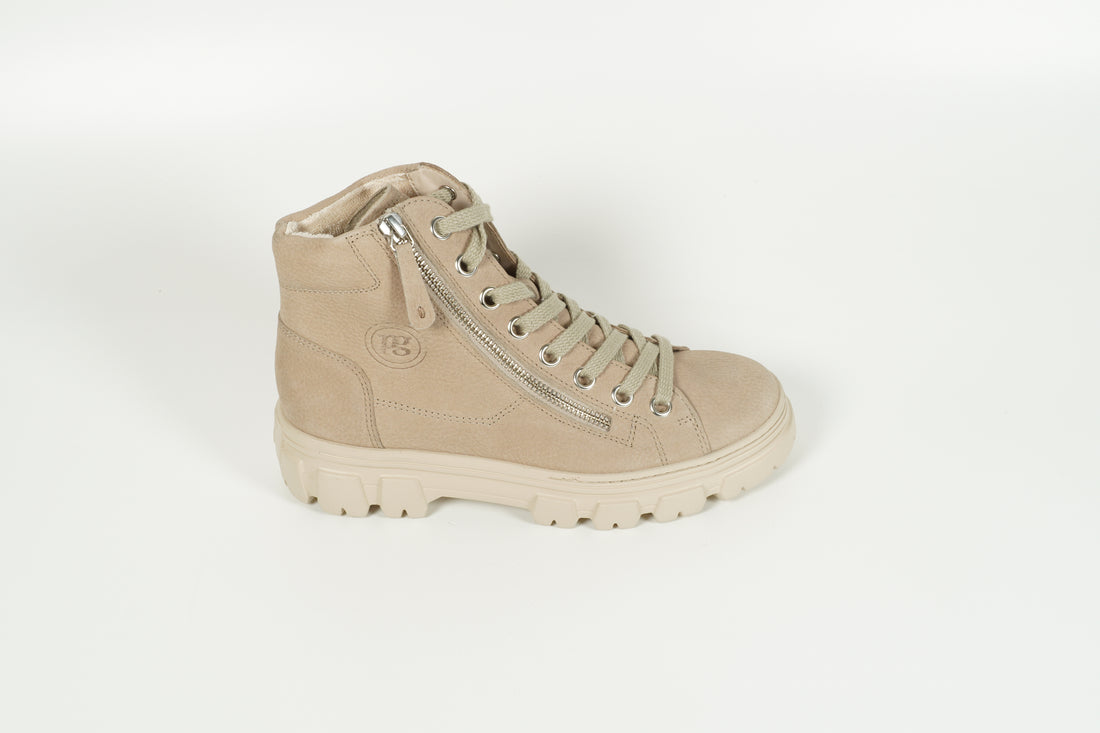 Schnürschuh Beige