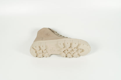 Schnürschuh Beige