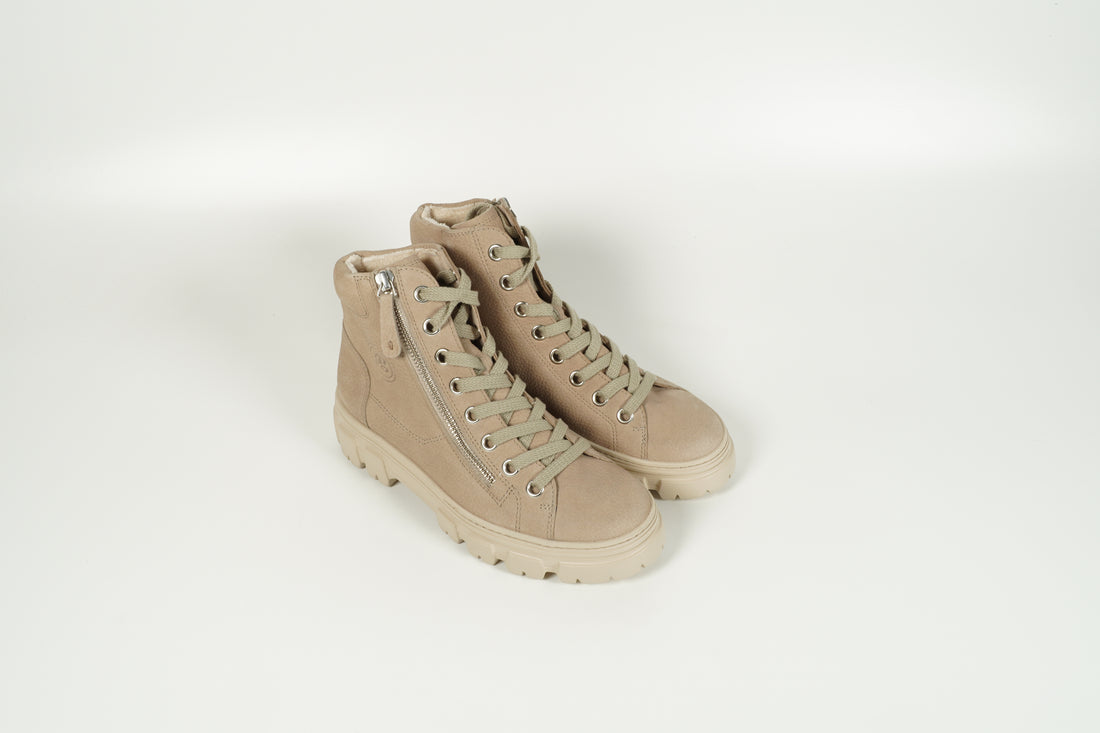 Schnürschuh Beige