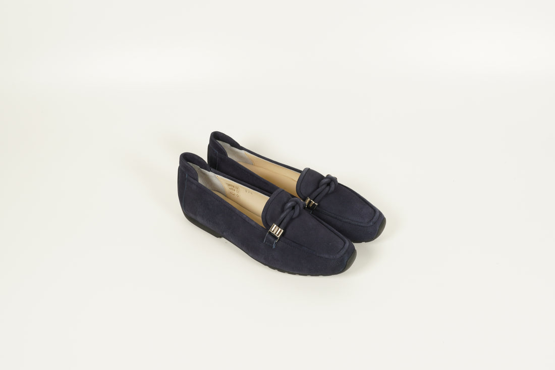 Moccasin Blau