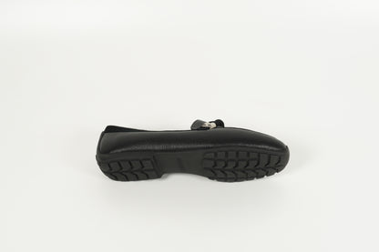 Moccasin gefüttert Schwarz