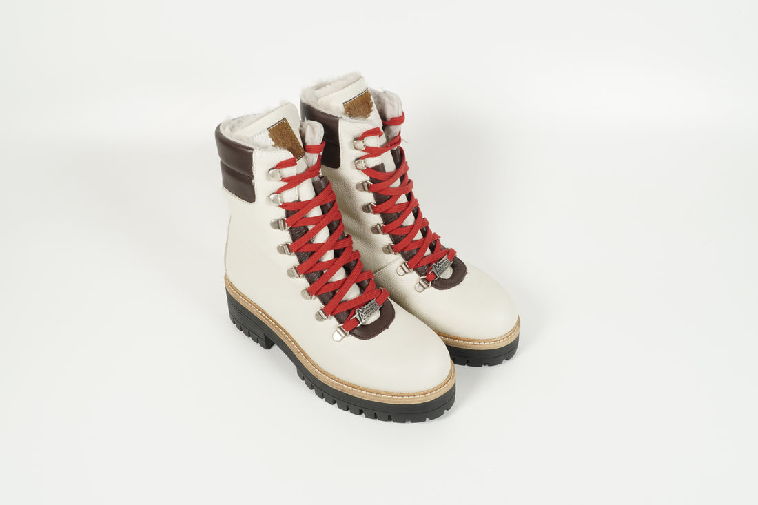 Stiefelette Weiss