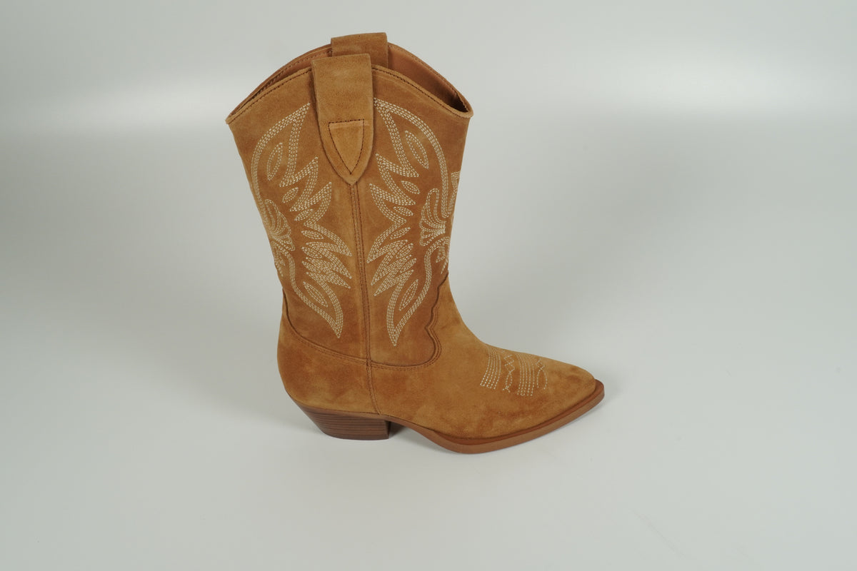 Beige Western Boots
