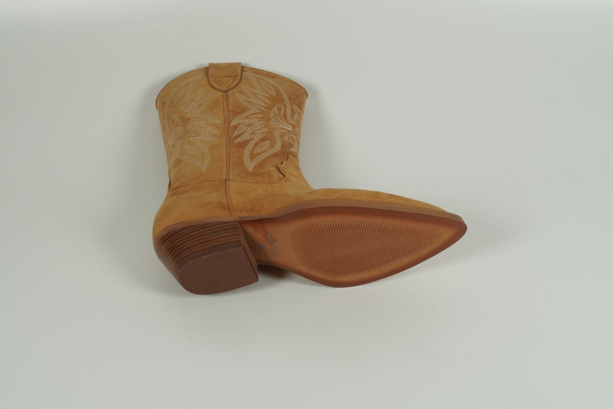 Beige Western Boots