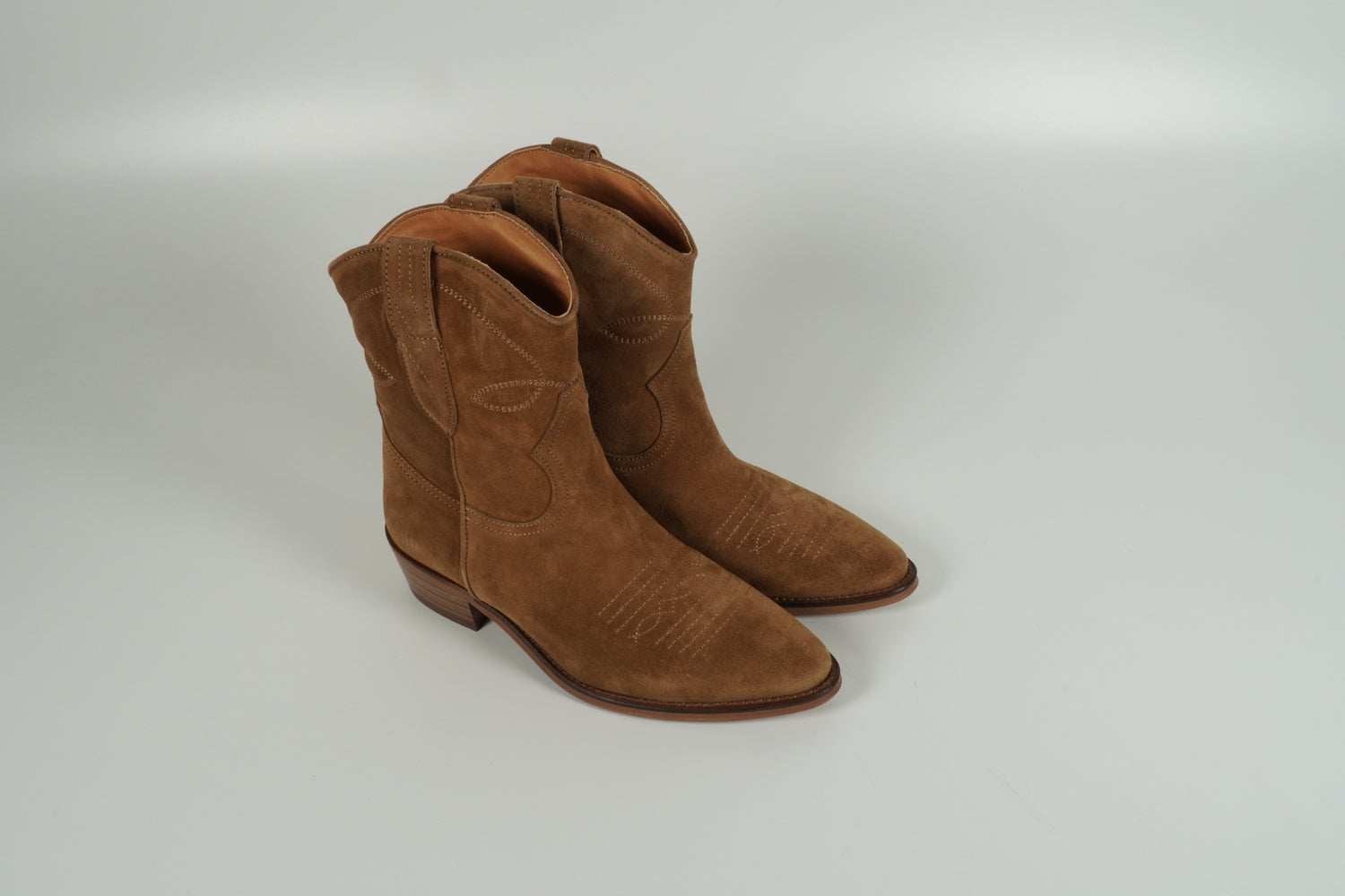 Botte western marron