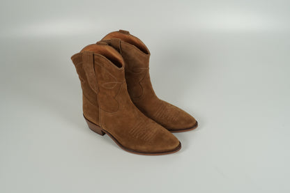 Botte western marron