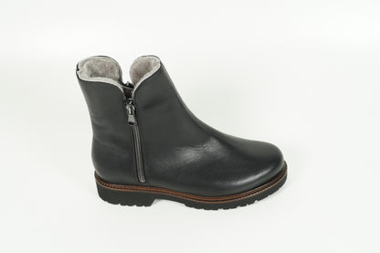 Stiefelette gefüttert Schwarz