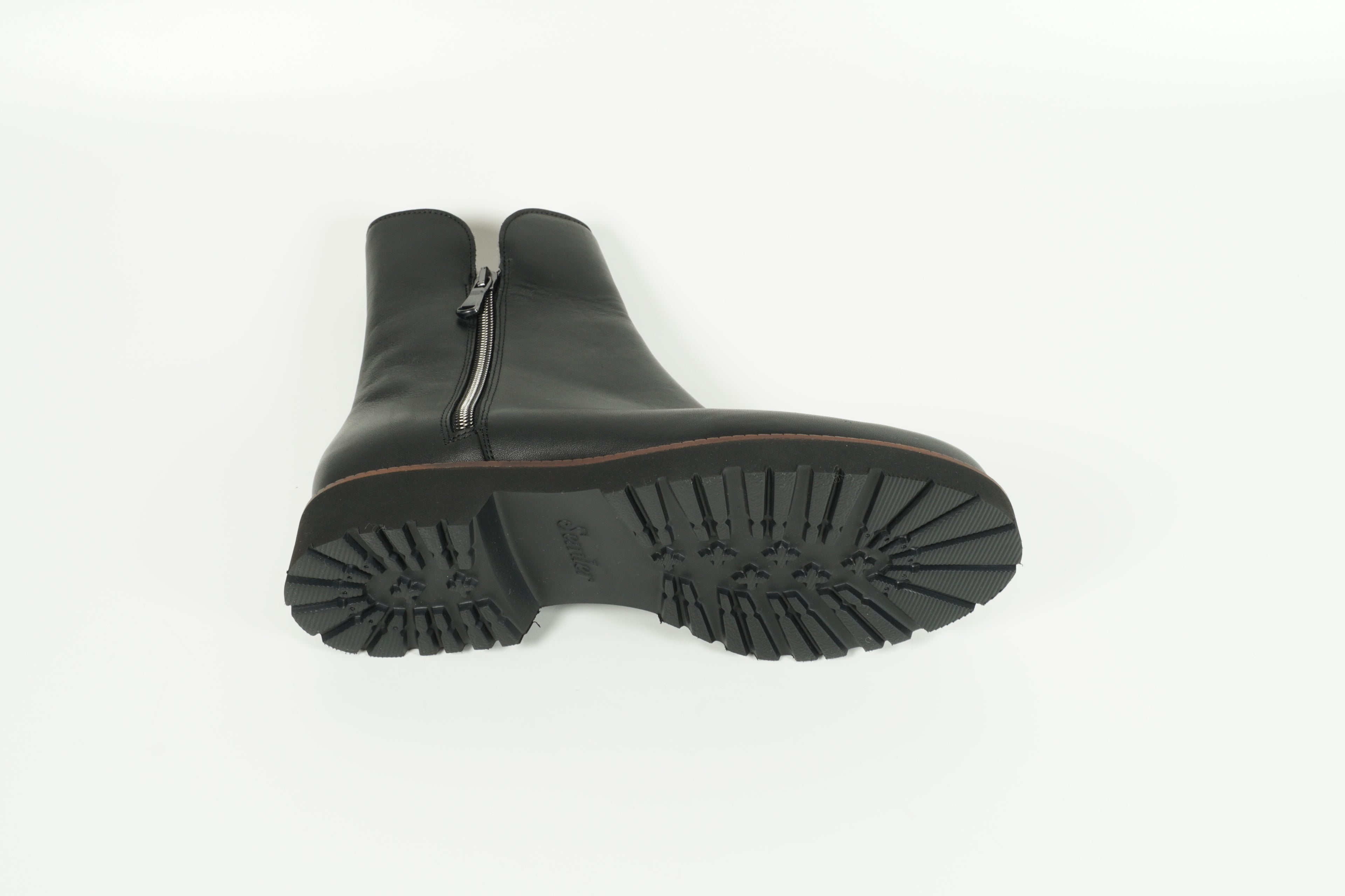 Stiefelette gefüttert Schwarz