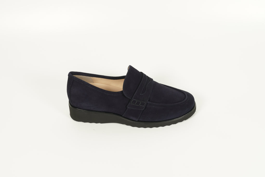 Moccasin Blau