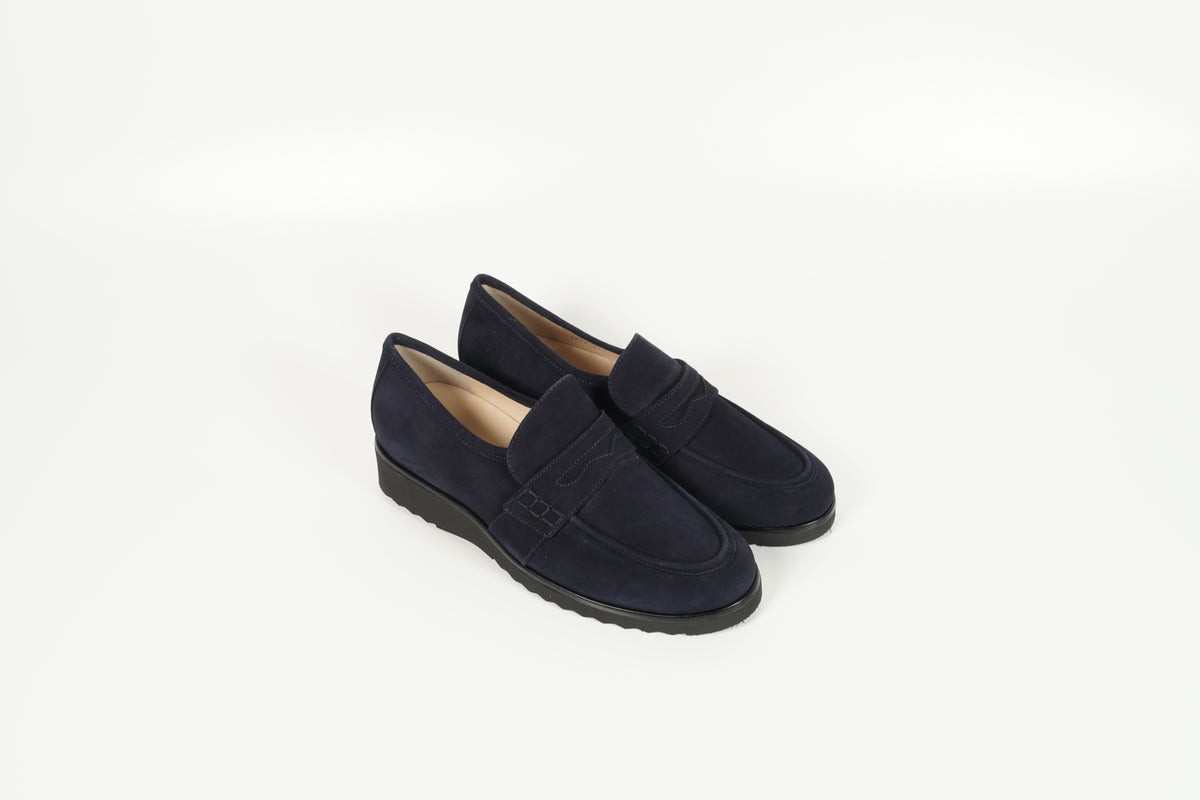 Moccasin Blau