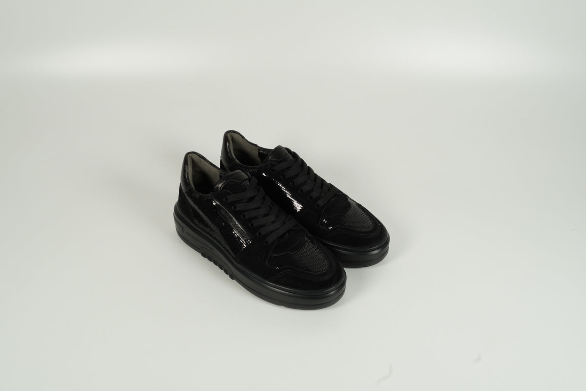 Baskets paillettes noires