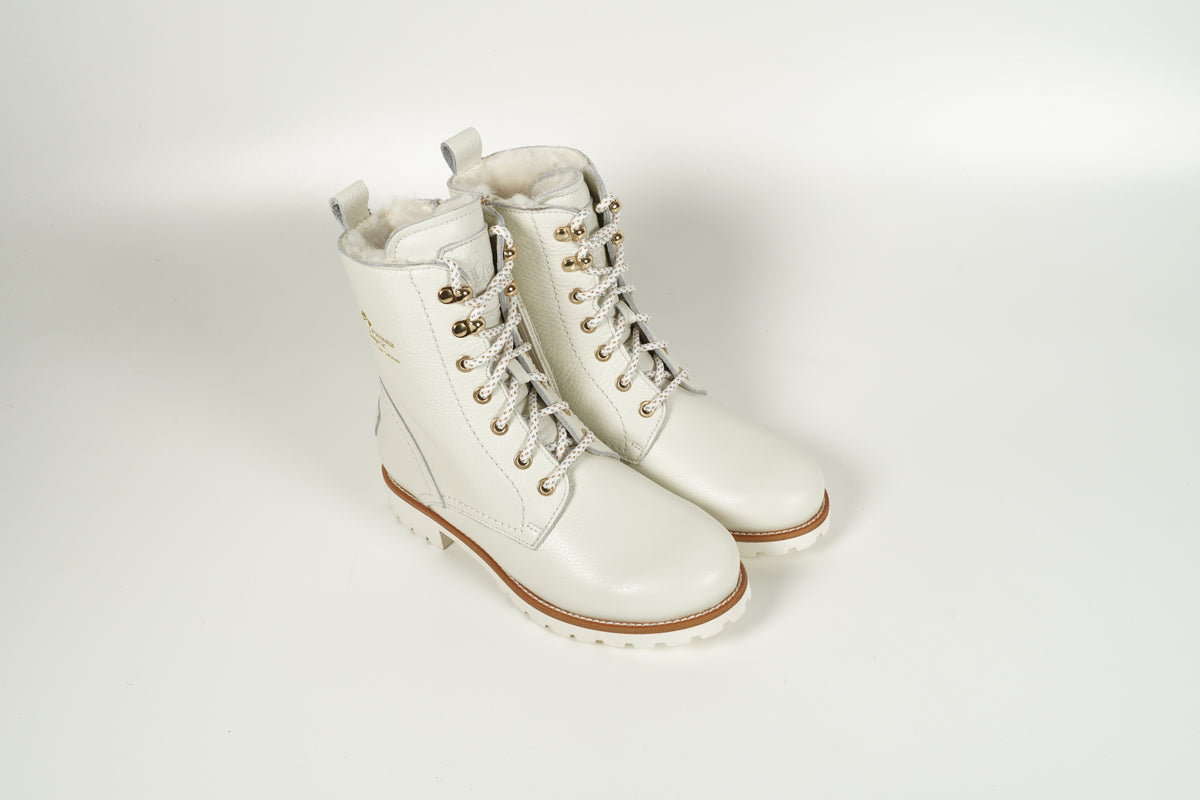 Stiefelette Weiss