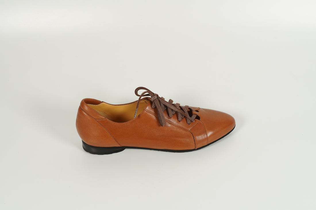 brown low shoe