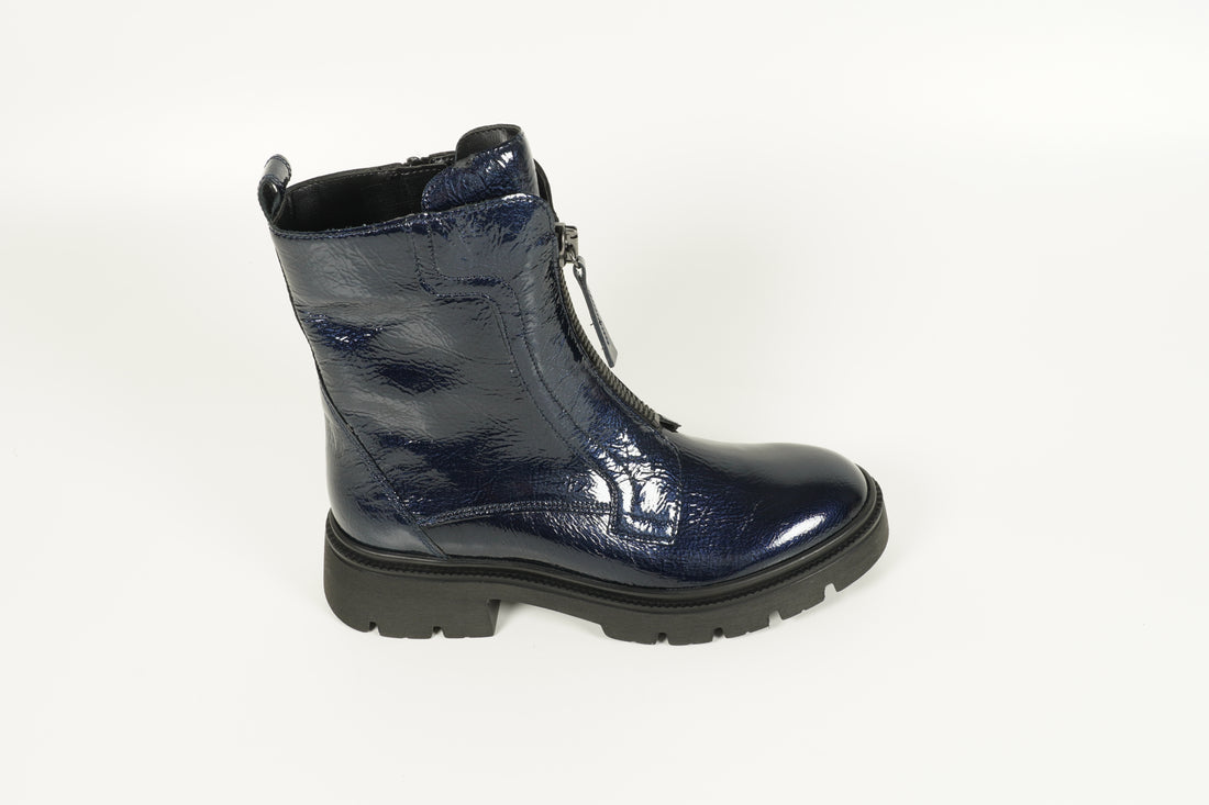 Stiefelette Blau