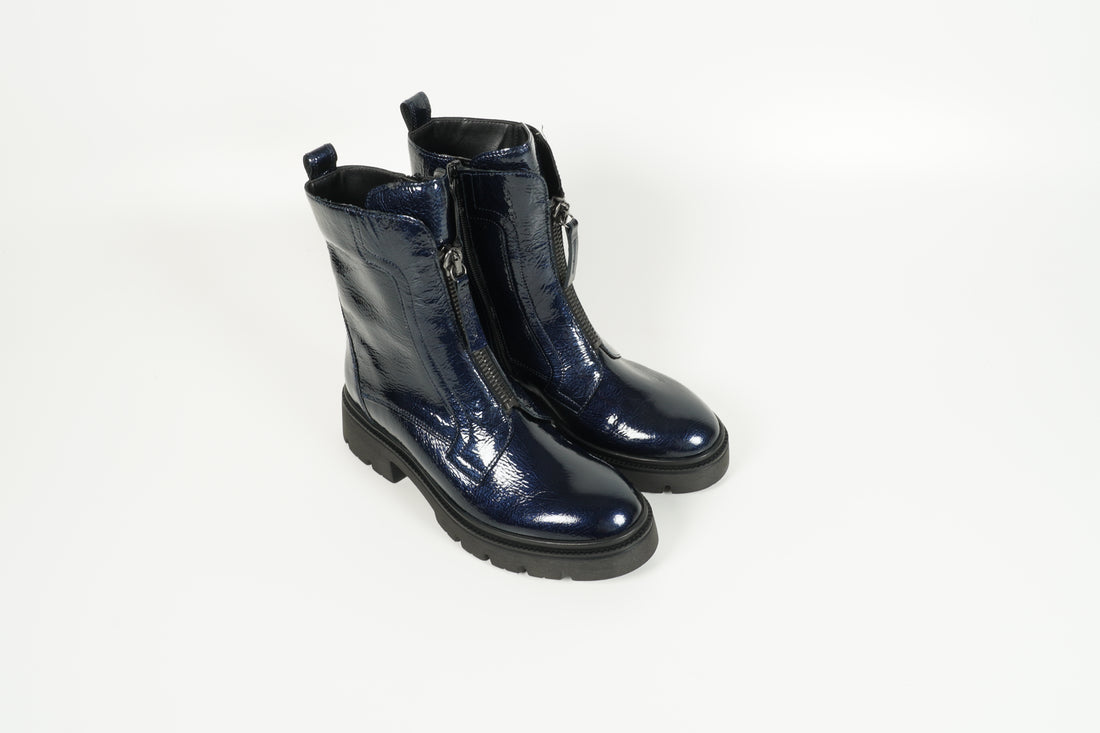 Stiefelette Blau
