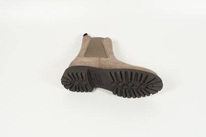 Stiefelette Grau