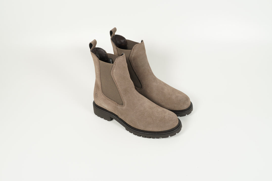 Stiefelette Grau