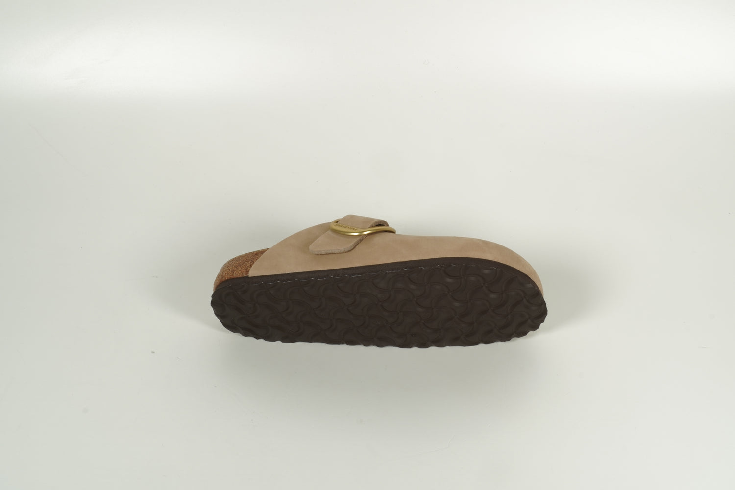 Hausschuh Boston Big Buckle Beige