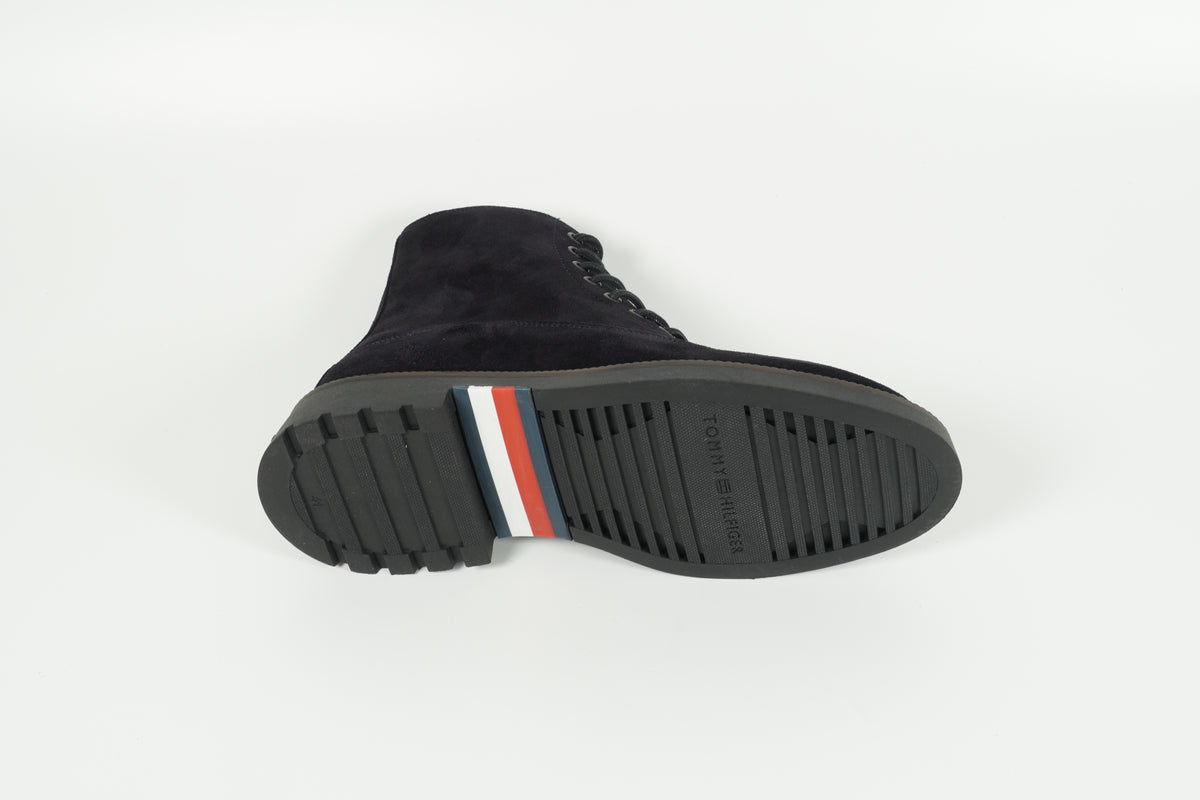 Chaussure à lacets bleue