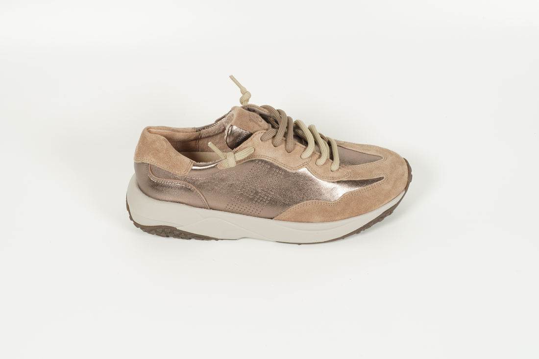 Sneaker Met. Beige