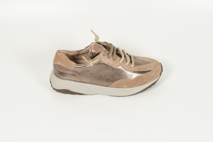 Sneaker Met. Beige