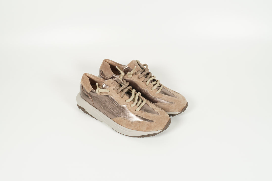 Sneaker Met. Beige