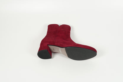 ankle boots red