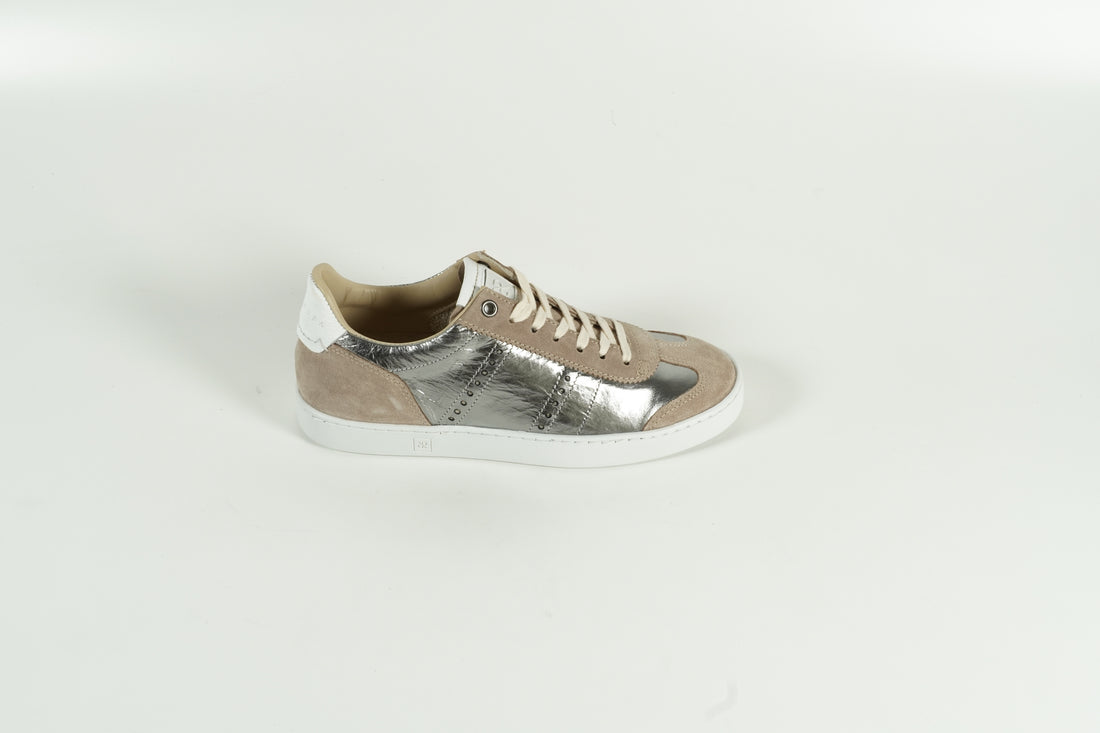 Sneaker Beige Silver