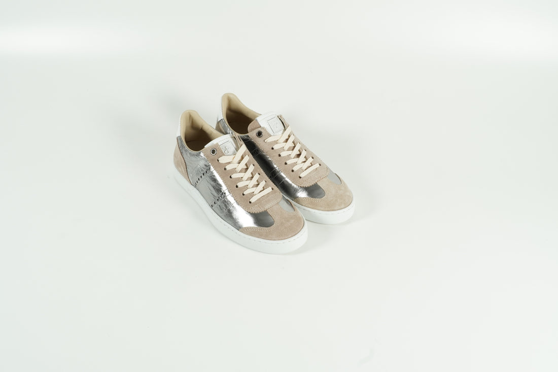 Sneaker Beige Silver