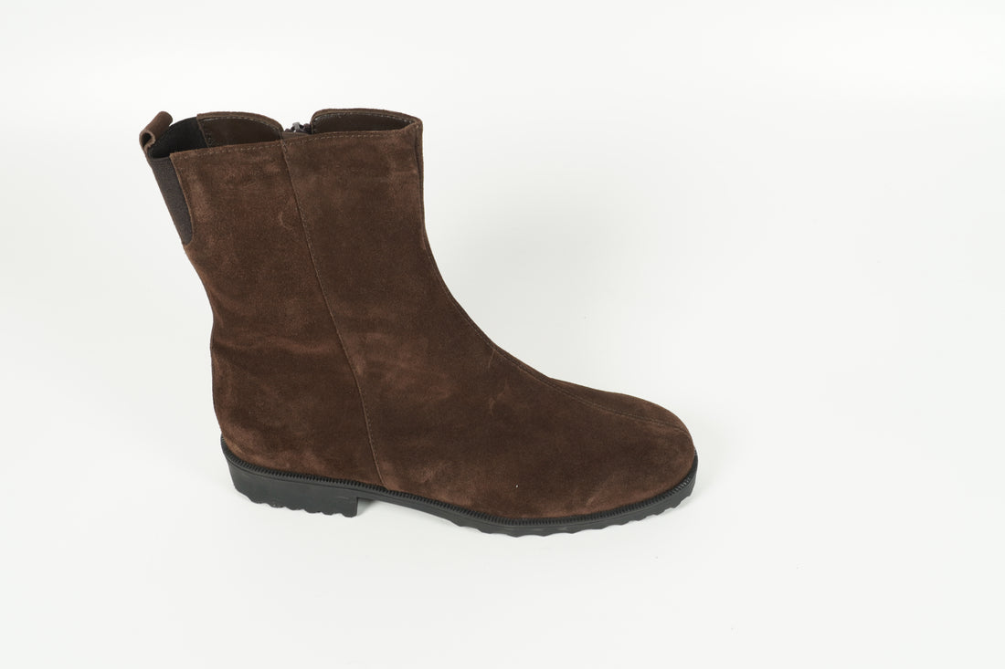 Stiefelette gefüttert Braun