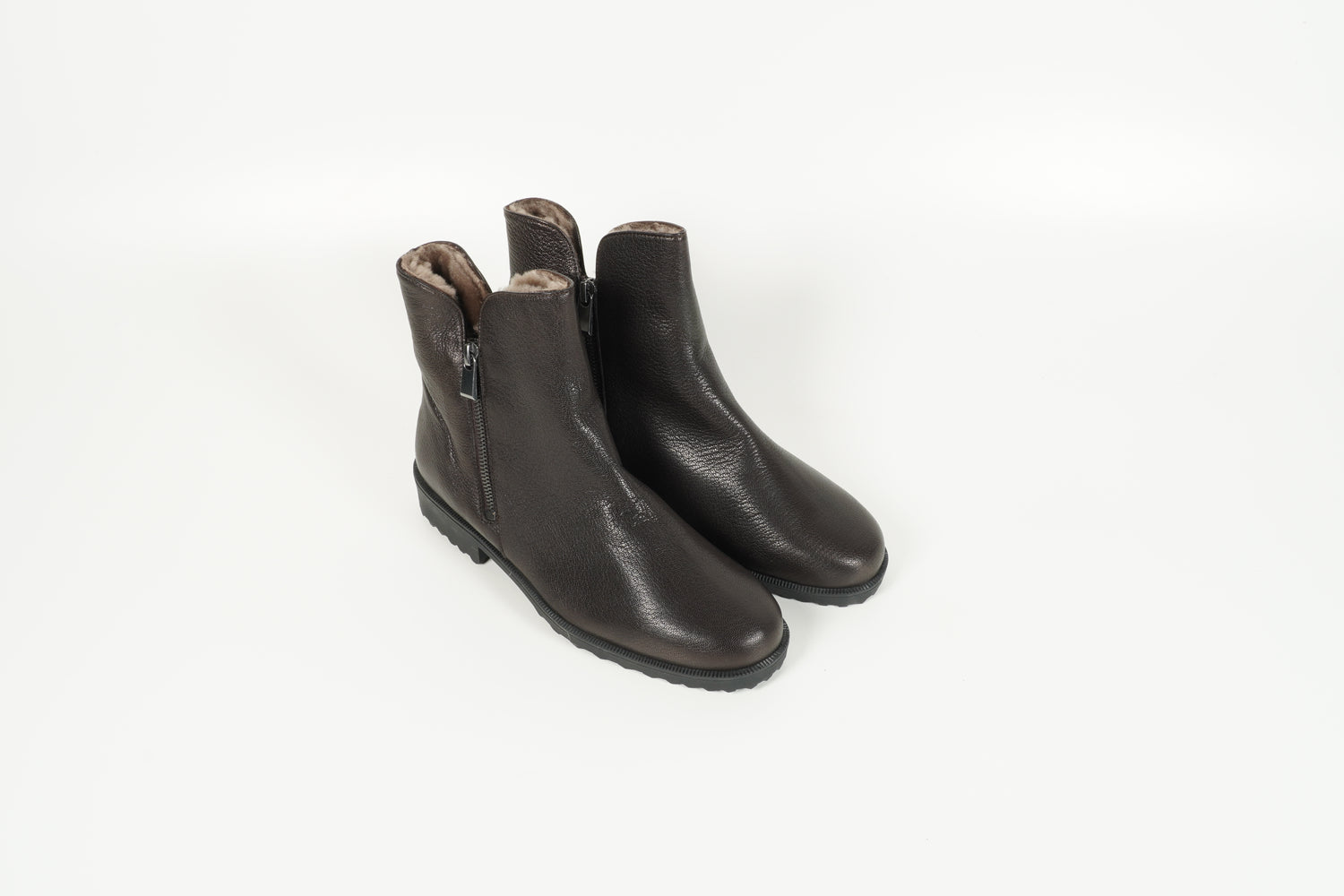 Stiefelette gefüttert Braun