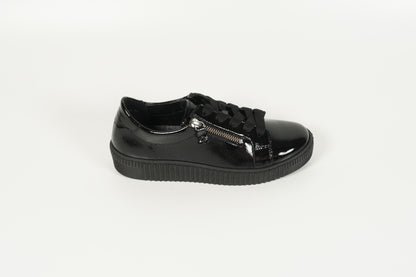 Baskets vernis noir