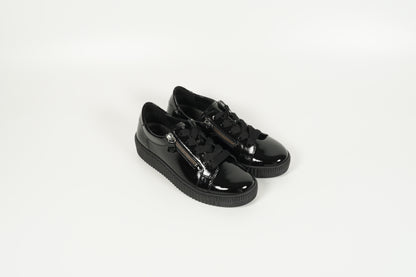 Baskets vernis noir