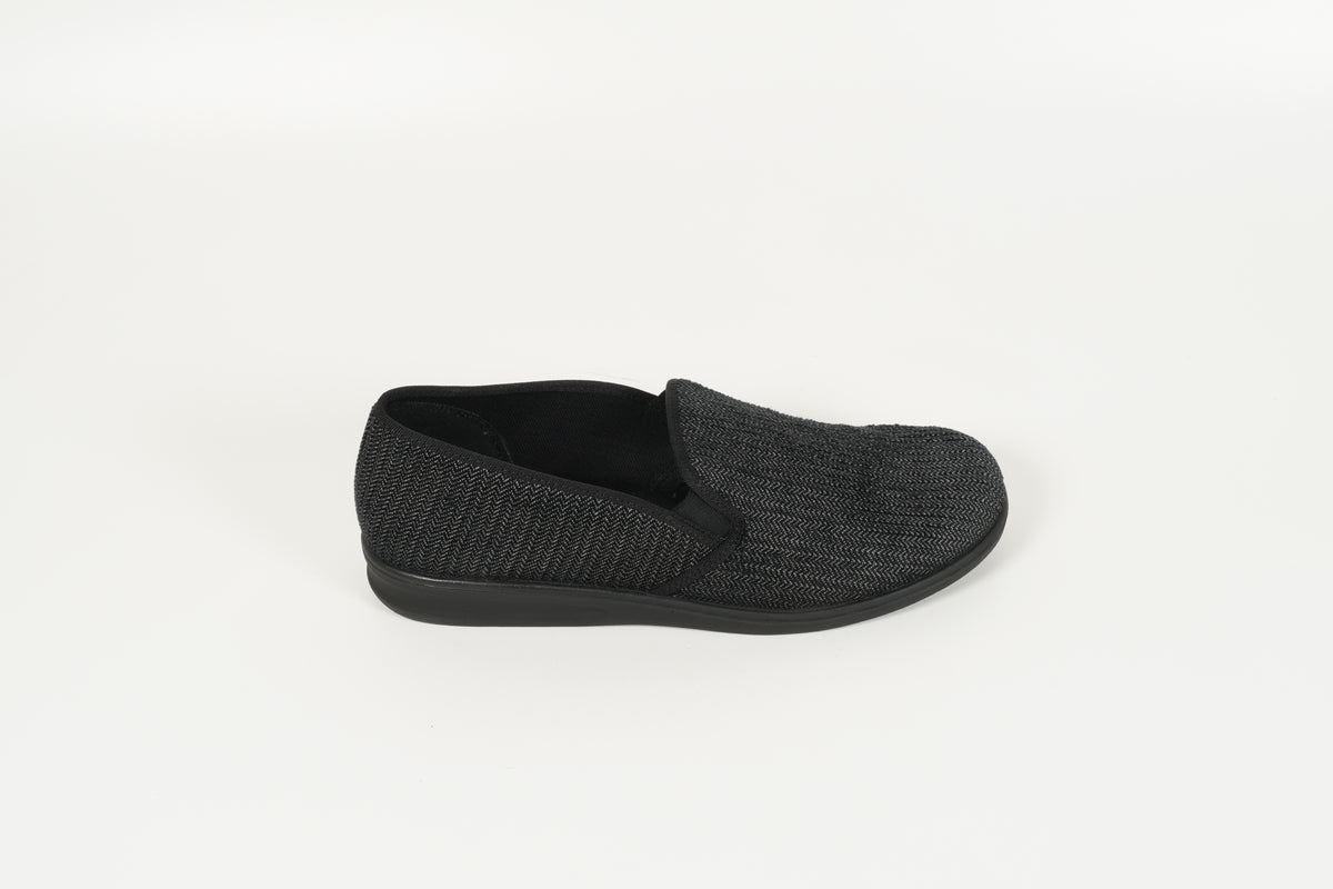 Black slippers