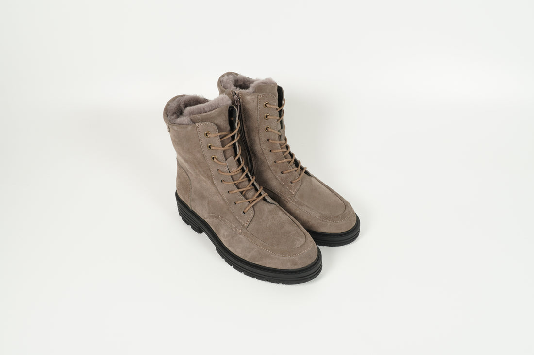 Stiefelette Beige
