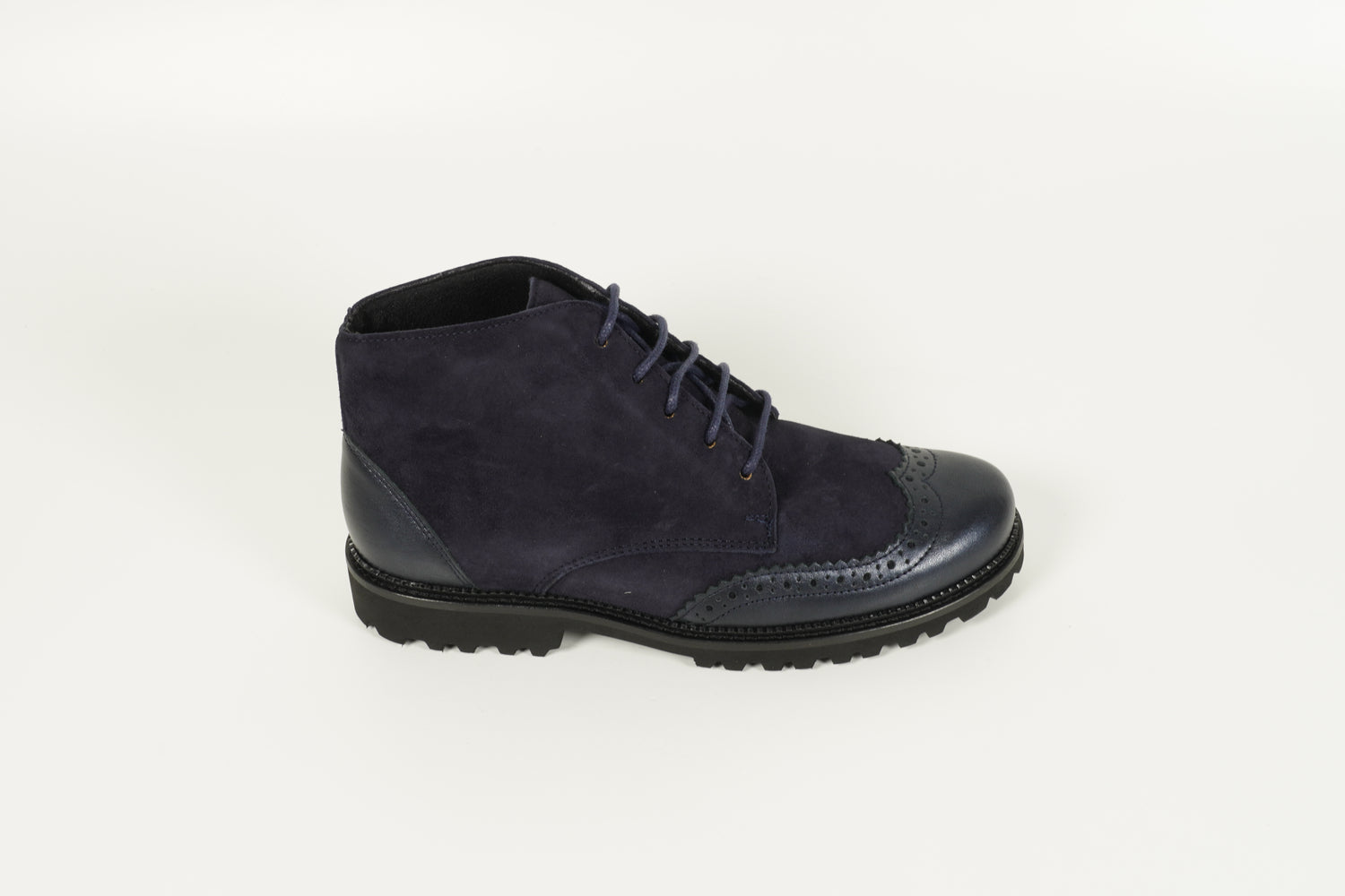 Stiefelette Blau
