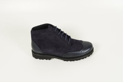 Stiefelette Blau