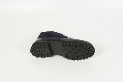 Stiefelette Blau