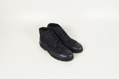 Stiefelette Blau