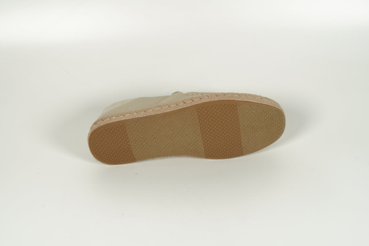 beige slip-on shoe