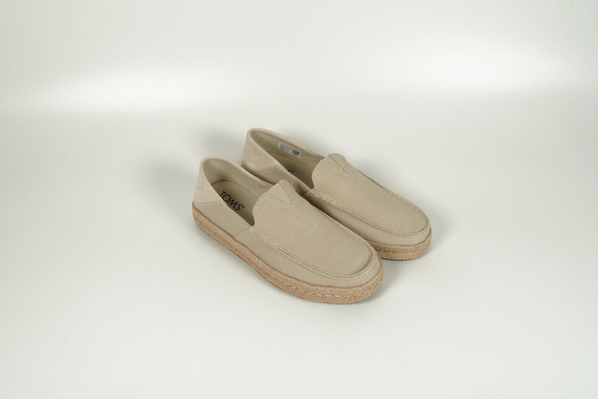 beige slip-on shoe