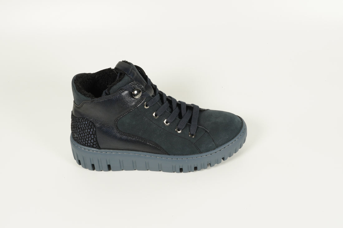 Stiefelette Blau
