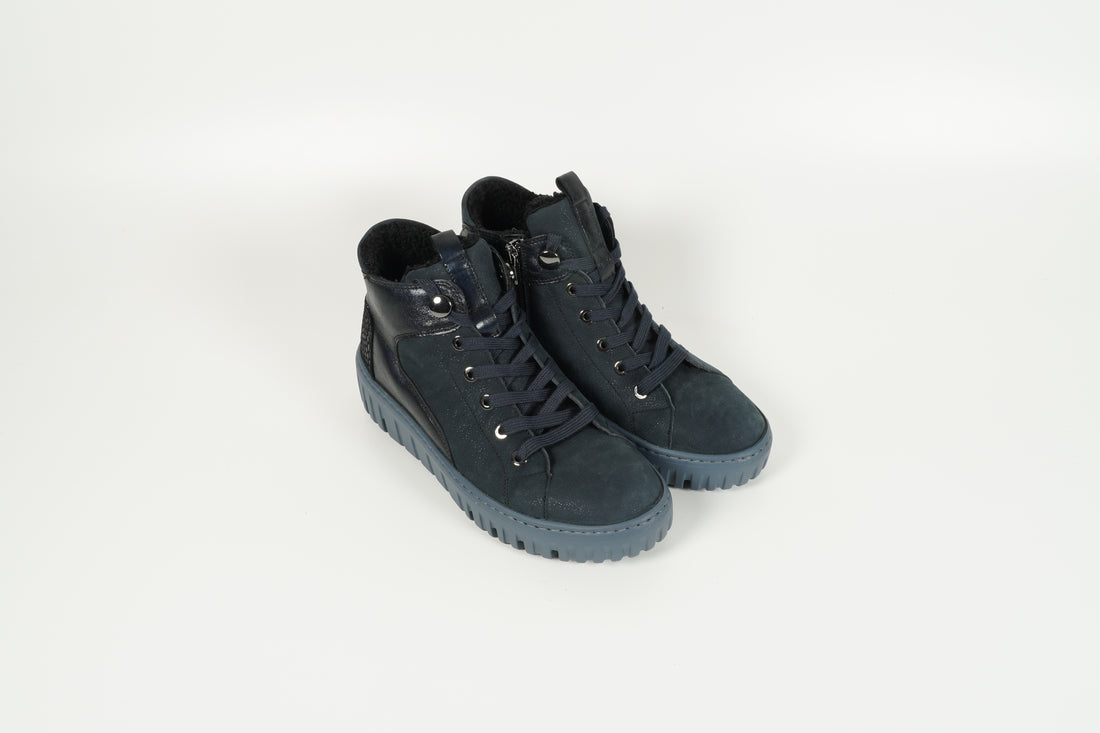 Stiefelette Blau