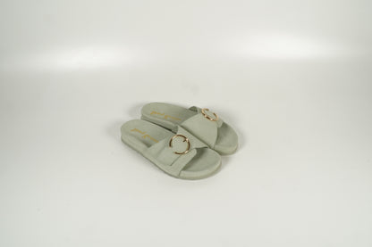 Pantolette Grün