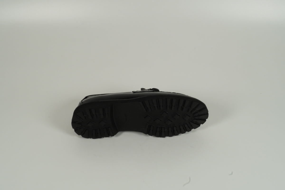 Mocassin vernis noir